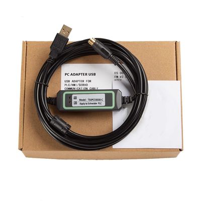 TSXPCX3030-C for TSX/TWIDO/Premium Series PLC Debugging Cable Download Cable Programming Cable Gold-Plated High Speed and Stable Model FT232RL Chip 3 Meter