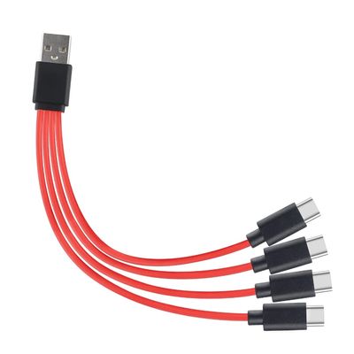 4 in 1 Type-C Splitter Convert Cable Compatible for Phone Laptop Tablet Cord Wire Fast-Charging Adapter Charger Cord 5V