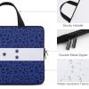 Leopard Print Honduras Flag Laptop Bag Laptop Case Computer Messenger Bag with Adjustable Shoulder Strap view 4