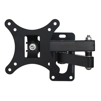 CUFTOBJM Wall-Mounted Flat Panel rotatable Monitor Adjustable Steel Plate with Screws TV Bracket Set Suitable for 10-24 inches