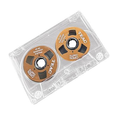 KTELI Mini Cassette Recording tape, Metal Housing, 55 minutes, Blank, Orange, 500459992A8