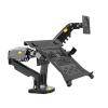JFUDJKLI Desktop F160 + FP-2 Gas Spring arms for 17"-27" Monitor Stand + 10"-17" Laptop Stand air Pressure mounting Bracket Load 2-9kg (Color : Black No USB) view 1
