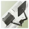 JFUDJKLI Desktop F160 + FP-2 Gas Spring arms for 17"-27" Monitor Stand + 10"-17" Laptop Stand air Pressure mounting Bracket Load 2-9kg (Color : Black No USB) view 3