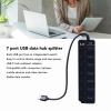Tyenaza USB C Hub, Independent Switch Compact 7 Port USB Data Hub Splitter for Laptop PC Mobile Devices view 4