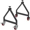 Lifeswell Wire Spool Rack, Portable Cable Caddy, Swivel Caster Wheels with Brake, Steel Fully Welded Wire Rack Dispenser for up to 28" Diameter Spools, 220 lbs Capacity, Black view 1