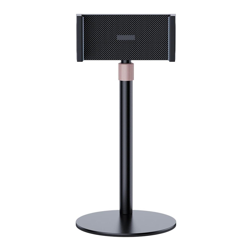 CUFTOBJM Swivel Portable Monitor Stand Height Adjustable Monitor Standalone Low Profile Desktop Stand Up to 17.3" (Color : Black)