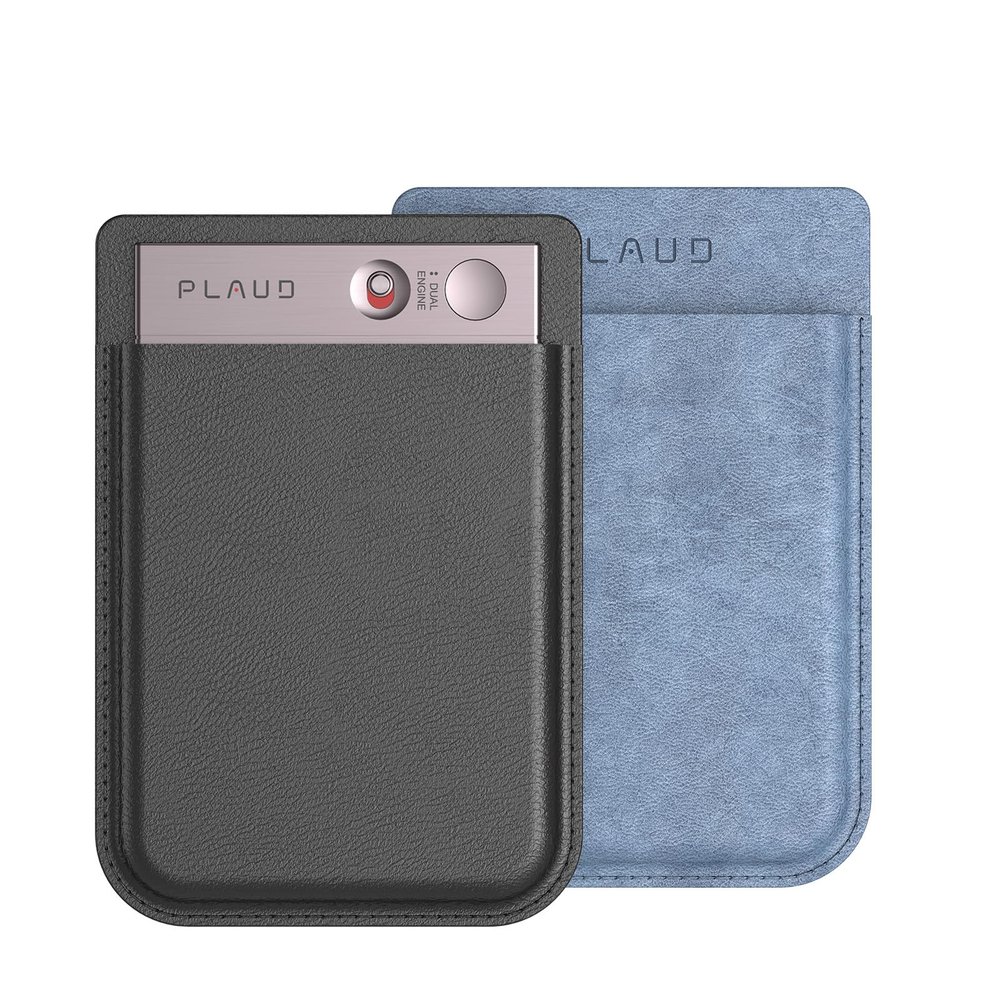 Plaud Note AI Voice Recorder with 2 Cases, with App Control, Transcribe & Summarize with AI Technology, 64GB Memory, Voice Recorder Carrying Case