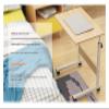 WUHUQN Bedside Desk C-Shaped Base Laptop Desk Home Office Mobile Lap Table, Mobile Laptop Computer Stand Bedside Table Portable Side Table for Bed Sofa Portable Computer Desk Comfortable Anniversary view 4