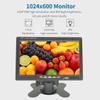 Qcvoruno 7 inch Security Monitor & Displays, HD/AV/VGA Input, 1024 * 600 Resolution, Built-in Speakers Portable LCD Monitor, Suitable for Game DSLR CCTV PC DVD TV Box view 2