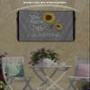 Futuregrace Outdoor TV Cover 48"x30" Waterproof and Wear-resistant YOU ARE MY SUNSHINE Sunflower Bee, Rural Style Grey Background TV Cover for 48"-50" Screen Zipper TV Screen Protector for LCD LED TV view 3