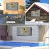 Futuregrace Outdoor TV Cover 48"x30" Waterproof and Wear-resistant YOU ARE MY SUNSHINE Sunflower Bee, Rural Style Grey Background TV Cover for 48"-50" Screen Zipper TV Screen Protector for LCD LED TV view 4