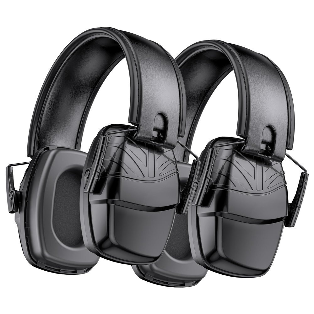 Link Dream 2Pack Shooting Ear Protection, NRR 35dB Ear Protection Hearing Protection Noise Cancelling Ear Muffs with Adjustable Headband for Gun Range Hunting