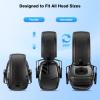 Link Dream 2Pack Shooting Ear Protection, NRR 35dB Ear Protection Hearing Protection Noise Cancelling Ear Muffs with Adjustable Headband for Gun Range Hunting view 4