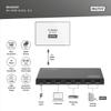 DIGITUS DS-55334 HDMI Switch 5x1  5 In 1 Out  UHD 8K/60 Hz HDTV: 7680  4320p  HDCP 2.3 & HDMI 2.1  HDR, CEC, Deep Color, DTS, Dolby Digital, LPCM  For TV, Monitor, PS5, PS4, Xbox view 4