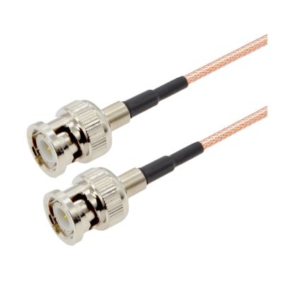 10pcs/lot RG179 Pigtail BNC Male to BNC Female Bulkhead Jack 75Ohm RF Coaxial Extension Cable Jumper Compatible with SDI Vedio CCTV Camera(BNC M to BNC M,5M)
