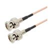 10pcs/lot RG179 Pigtail BNC Male to BNC Female Bulkhead Jack 75Ohm RF Coaxial Extension Cable Jumper Compatible with SDI Vedio CCTV Camera(BNC M to BNC M,5M) view 1