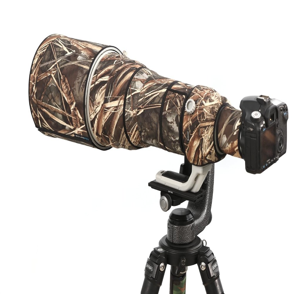 Rolanpro Rainproof Lens Cover for Canon EF 800mm F/5.6 L IS USM Camera Lens Protection Sleeve Rain Cover Case-#9d Grass camo Waterproof