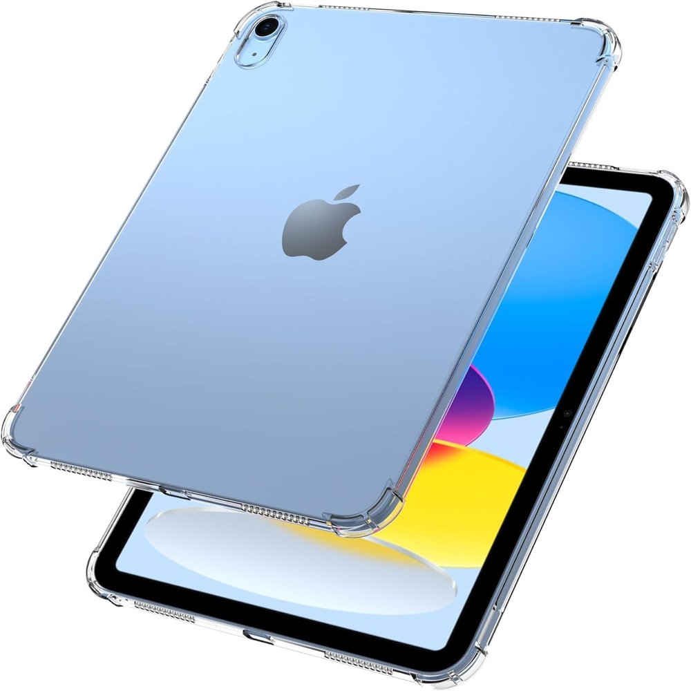 Clear Case for Apple iPad (A16) 11th 10th Generation 2025 2022, Ultra Slim Flexible TPU Bumper Shockproof Corner Protective Anti-Yellow Back Cover for iPad 11th Gen 11"/ 10th Gen 10.9", Clear