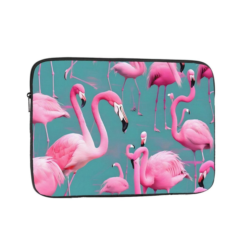 A Flock of Flamingos Pattern Laptop Sleeve Bag Shockproof Portable 10 Inch Laptop Bag Case Waterproof Carrying Case Laptop Cover Briefcase for Women Men