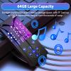 Gueray MP3 Player Bluetooth 64GB Build-in HiFi Speaker Bluetooth 5.0 Portable MP3 FM Radio Photo E-Book Reader Supports up to 128GB Black view 4