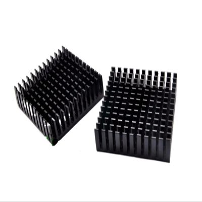 EKFVNIQQ 10pcs 40mm 4cm 40 * 40 * 11MM Black Aluminum Radiator Radiator for Graphics Card Cooling Radiator