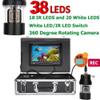 SUYHKO Fishing Camera DVR, 1000TVL Fish Finder Camera, 9.0 Inch Screen, IP68 Waterproof Infrared LED Camera with Adjustable 38 LEDs, for Ice Lake (Size : 100M Cable) view 2