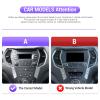 [2G+64G] Android 15 Car Radio Stereo for Hyundai Santa Fe 2013-2017 with Wireless Carplay Android Auto, 9 inch Touch Screen Radio Bluetooth WiFi GPS FM RDS EQ+Free AHD Backup Cam view 2