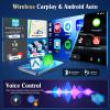 [2G+64G] Android 15 Car Radio Stereo for Hyundai Santa Fe 2013-2017 with Wireless Carplay Android Auto, 9 inch Touch Screen Radio Bluetooth WiFi GPS FM RDS EQ+Free AHD Backup Cam view 4