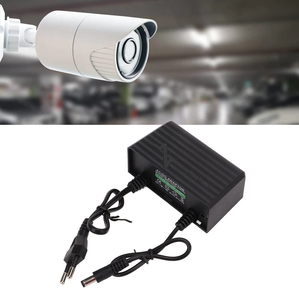 12V 2A Power Supply Adapter, with, Power Supply Plug, Power Supply Adapter, 9 Intelligent Protections, for Monitor (US Plug)