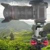 Tripod Leveling Base Head Tripod Camera Leveler, Sturdy Aluminum Alloy Tri Wheel Head 3/8 Inch Thread 3 Bubble Level Triple Wheel Leveler for Macro Panoramic Photography view 2