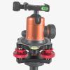 Tripod Leveling Base Head Tripod Camera Leveler, Sturdy Aluminum Alloy Tri Wheel Head 3/8 Inch Thread 3 Bubble Level Triple Wheel Leveler for Macro Panoramic Photography view 3