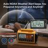 Eoxsmile Emergency Radio Hand Crank Solar, Standby NOAA Alert, 12000mAh view 2