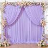 10x10 Lavender Backdrop Curtain for Parties Weddings, Wrinkle-Free Polyester Fabric Indoor and Outdoor Decoration Light Purple Backdrops Drapes for Baby Showers Birthday view 3