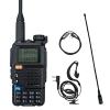 QUANSHENG UV-5R Plus Radio NOAA USB-C Charging Ham Radio AM FM Long Range RT-600 Air Band Tri-Band with 771 Antenna Headset and Programming Cable view 1