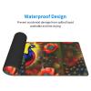 WZYGXMW Peacock Flowers Extended Mouse Pad Waterproof Anti-Slip Pad for Gaming Learning Office Horizontal Size 12x31.5 Inches, Black view 3