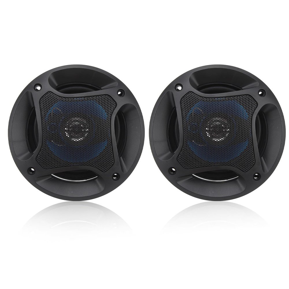 NDNCZDHC 2 pcs 4in Car Coaxial Speaker 2 Way Automobile Modified Horn with Cover for Cars RV