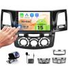 2+64GB Android Car Stereo for Toyota Hilux Fortuner 2005-2014 Wireless Carplay Android Auto, 9 Inch Touchscreen Car Radio GPS Navi WiFi Bluetooth Backup Camera FM RDS Radio EQ SWC view 1