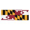 WZYGXMW Flag of Maryland Extended Mouse Pad Waterproof Anti-Slip Pad for Gaming Learning Office Horizontal Size 12x31.5 Inches, Black view 1