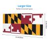 WZYGXMW Flag of Maryland Extended Mouse Pad Waterproof Anti-Slip Pad for Gaming Learning Office Horizontal Size 12x31.5 Inches, Black view 2