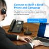 VT UC Dect Wireless-Headset with Noise-Cancelling-Microphone - Work with Desk Phones,Computers&Softphones(Mono) view 2