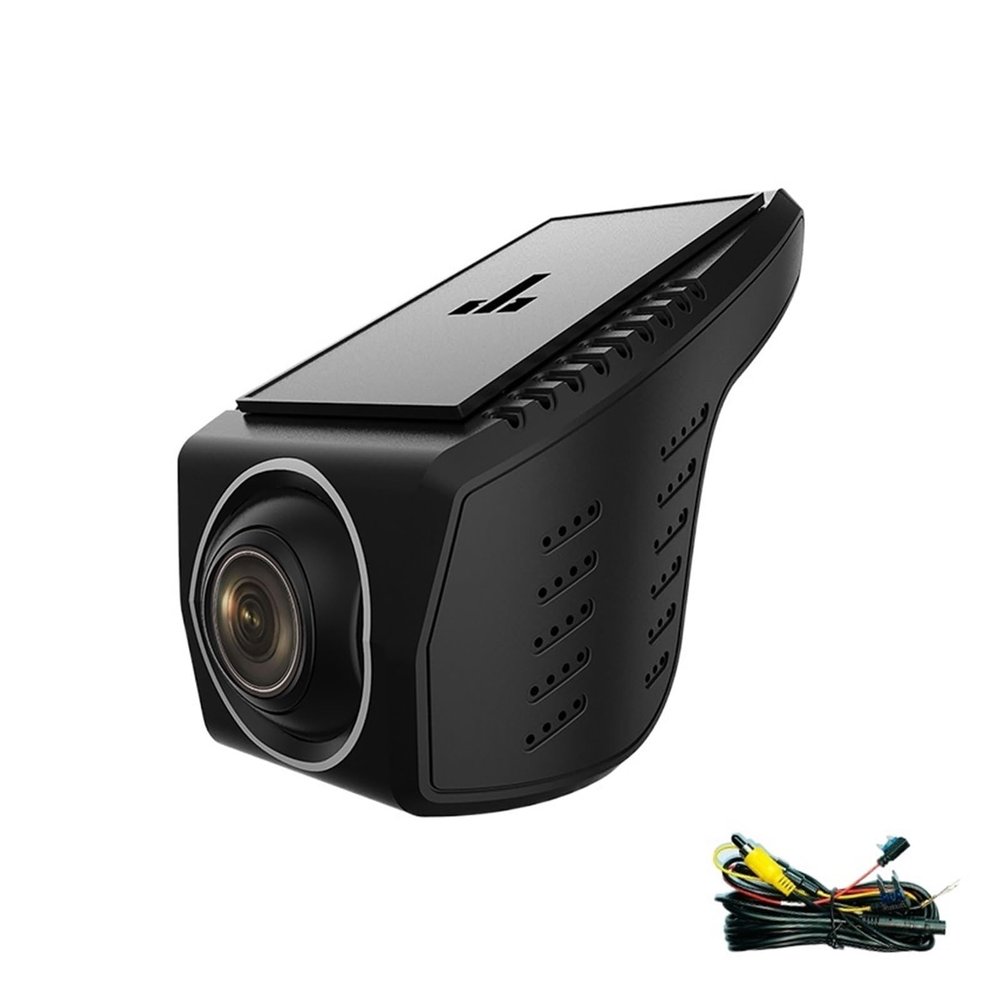 4K 2160P Car DVR Dashcam Video Recorder Compatible for Mazda Compatible for Toyota/Compatible for Nissan/Compatible for Hyundai Adjustable Angle Control by App(Mode B-4K one cam,None)