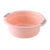 Mrisata Round Plastic Wash Basin, Wash Basin, Plastic Round Hospital Bedside Laundry Soaking Tub Portable Dish Wash Tub Portable Laundry Washbasin for Washing Cleaning Foot Bath (M), Medium view 1