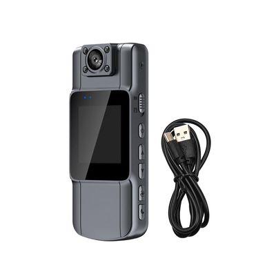 Camnoon 4K UHD Mini Body Camera with Audio and Video Recording 150Wide Angle 180Lens Rotatable 7 Hour Battery Life Video Camera with 1.54in TFT Screen Night Vision Motion Detection for Daily Record
