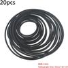 20Pcs Black Universal 1.5mm Cassette Tape Machine Belt Drives Belts Tape Machine Bands for Repair Maintenance Cassette Belt Replacement Round Tape Decks Stereo System Components CD and Tape Players view 2