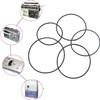 20Pcs Black Universal 1.5mm Cassette Tape Machine Belt Drives Belts Tape Machine Bands for Repair Maintenance Cassette Belt Replacement Round Tape Decks Stereo System Components CD and Tape Players view 3