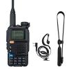 QUANSHENG UV-5R Plus Radio NOAA USB-C Charging Ham Radio AM FM Long Range RT-600 Air Band Tri-Band with 18.89in Tactical Antenna and Headset view 1