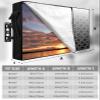 Futuregrace Outdoor TV Cover 52"x30" Waterproof and Wear-resistant Black White Ombre Geometric Trellis Morrocan TV Cover for 52"-55" Screen Zipper TV Screen Protector for LCD LED TV view 2