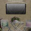Futuregrace Outdoor TV Cover 52"x30" Waterproof and Wear-resistant Black White Ombre Geometric Trellis Morrocan TV Cover for 52"-55" Screen Zipper TV Screen Protector for LCD LED TV view 3