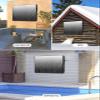 Futuregrace Outdoor TV Cover 52"x30" Waterproof and Wear-resistant Black White Ombre Geometric Trellis Morrocan TV Cover for 52"-55" Screen Zipper TV Screen Protector for LCD LED TV view 4