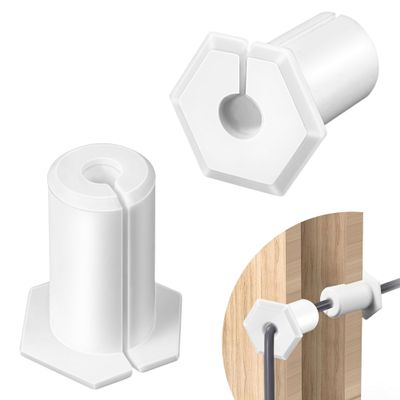 4 Pcs Cable Routing Kit Compatible with Starlink Cable Grommet, White